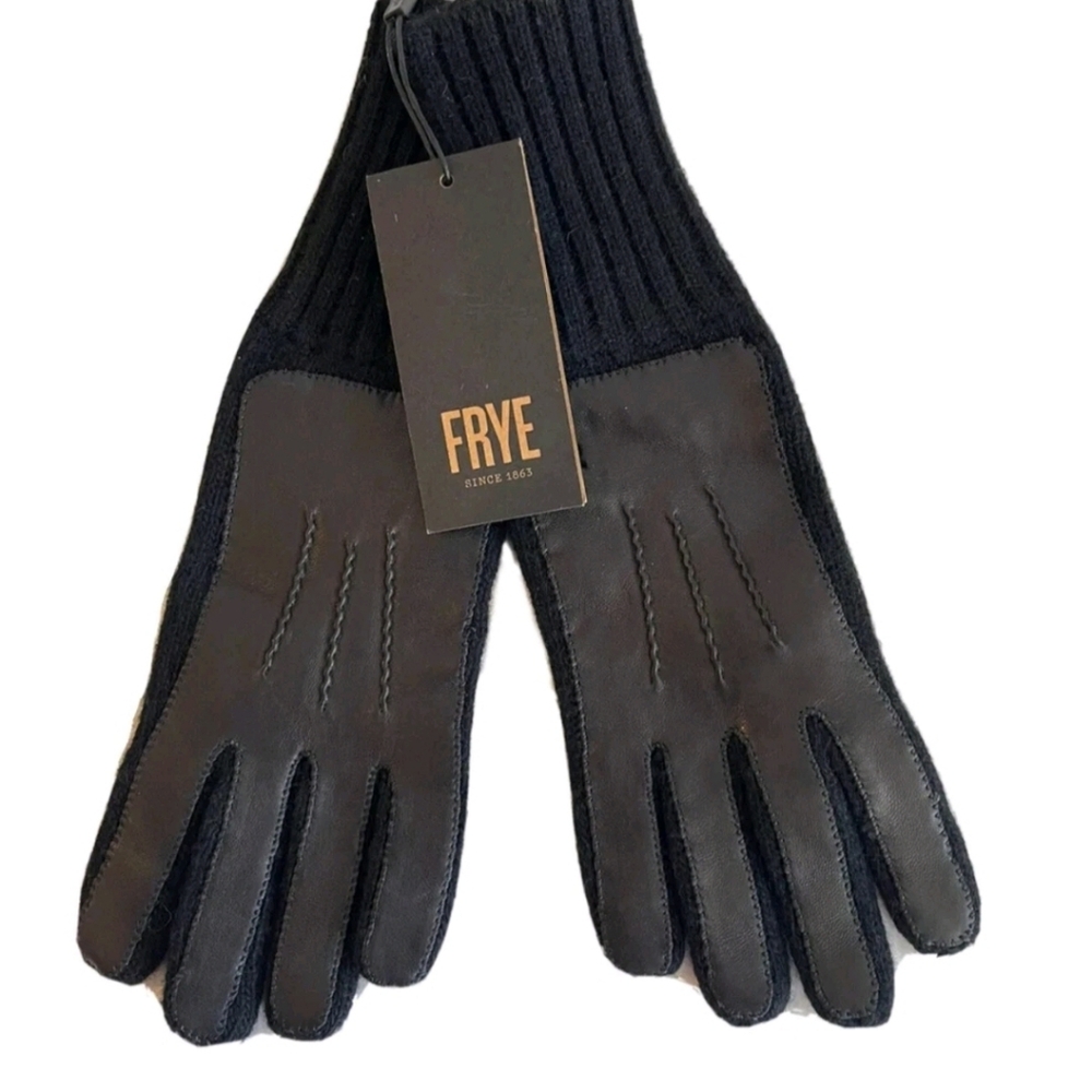 Frye Black Leather Women's Gloves